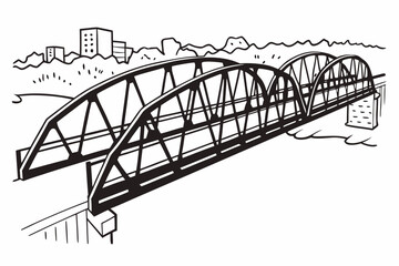 bridge vector illustration