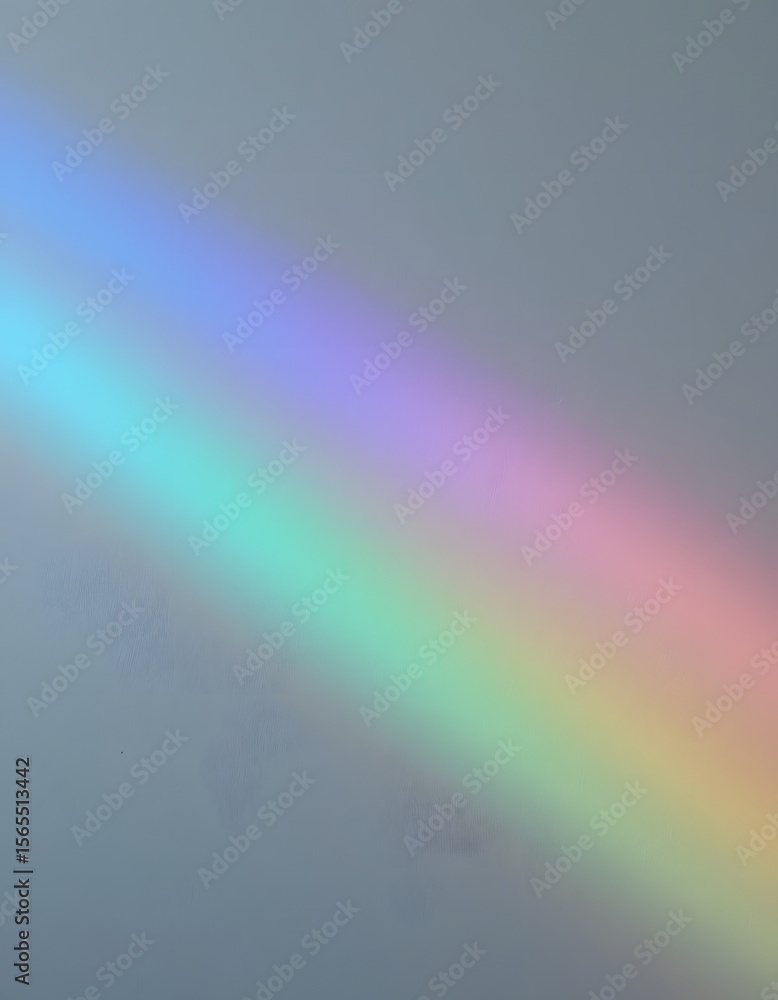 Aufkleber rainbow gradient on gray, a splash of vibrant color against a subtle backdrop. light dances creating