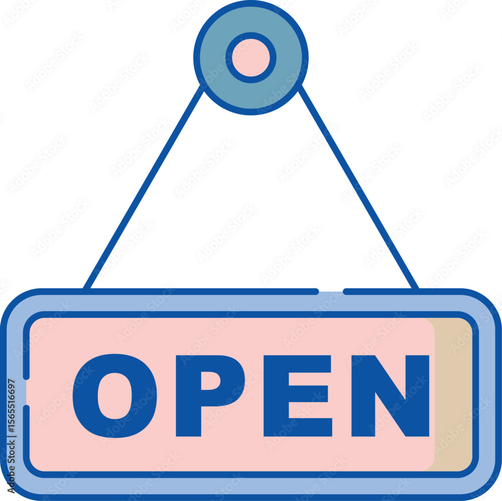 Poster modern and clean open door or gateway icon design perfect for representing access opportunity or new
