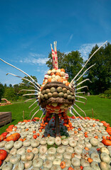 Artistic composition at the Pumpkin Festival in Ludwigsburg, Germany