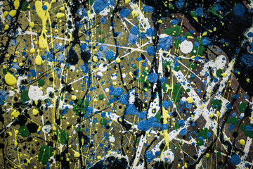The texture of a spray of paint, the artist's palette