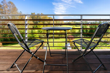 
cozy terrace and villa exterior, 3d render
