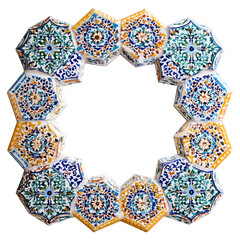 Artistic mosaic ornament frame