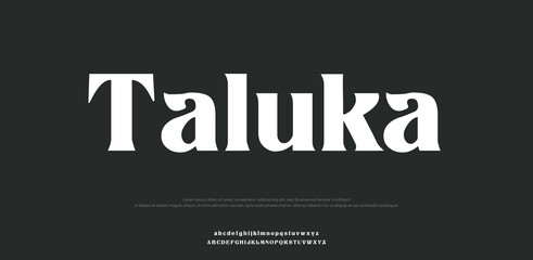 Taluka creative modern stylish calligraphy letter logo design