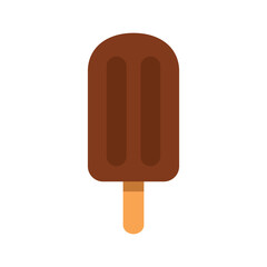 chocolate popsicle vector illustration