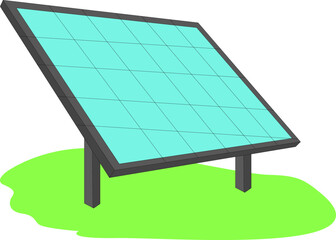 Solar panel cartoon