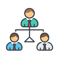 business people icon set