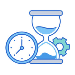 vector illustration of hourglass