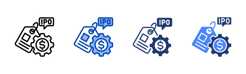 Pricing icon set multiple style collection