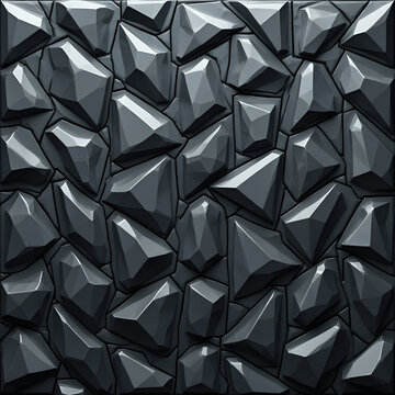 Dark Abstract Geometric Wall Panel
