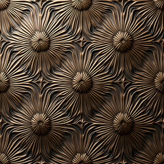 Bronze Floral Ornamental Wall Panel