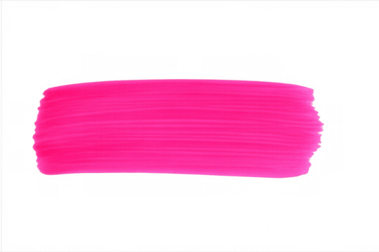 Vibrant pink brush stroke on a transparent background, adding a bold and artistic touch to creative projects - Powered by Adobe