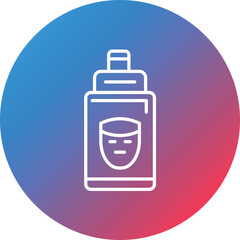 Poison Line Gradient Circle Background Icon