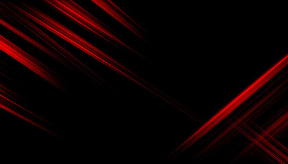 Abstract Red Lines Dark Background.