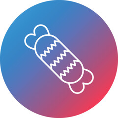Candy Line Gradient Circle Background Icon