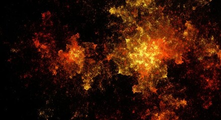 Burning Embers Abstract - Abstract fiery artwork symbolizing energy, passion, intensity, transformation, and creation. A visual representation of burning embers