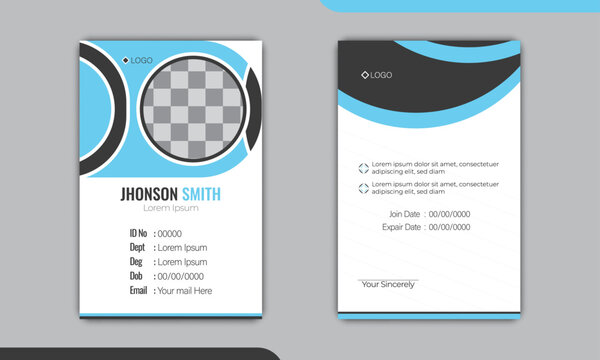 Creative Office ID Card Design Template