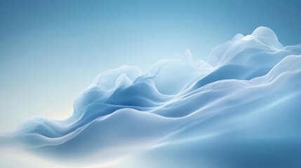 A sleek and modern abstract cloud formation, designed with a futuristic touch to symbolize cloud technology. The cloud has smooth, flowing shapes with subtle blue accents, giving it an innovative and 