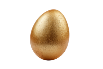 PNG Shiny golden egg on black background reflecting light