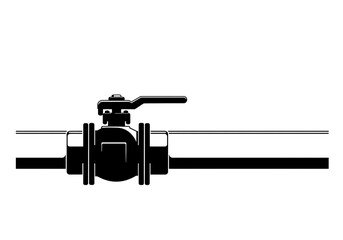 Ball Valve with Horizontal Pipeline &ndash; Manual Flow Control Mechanism for Plumbing and Industrial Systems