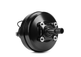 Black Vacuum Brake Booster with Mounting Studs – Cylindrical Power Brake Assist Unit for Automotive Systems