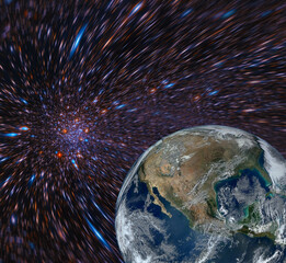 planet earth in space