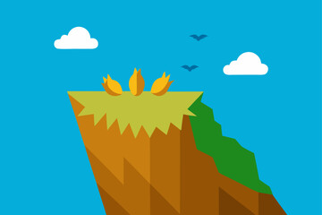 vector illustration of a landscape
