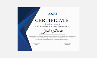 abstract certificate. gradient modern certificate. elegant certificate vector