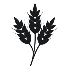 Silhouette image of a bunch of wheat seeds