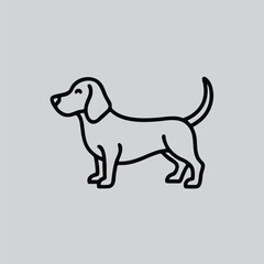 Pet Dog Line Art Beagle Breed