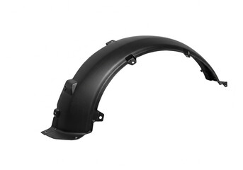 Black Plastic Curved Fender for Bicycle or Motorcycle Wheel Protection