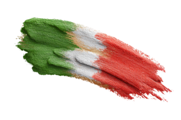 PNG Italian flag colors on brushstroke texture