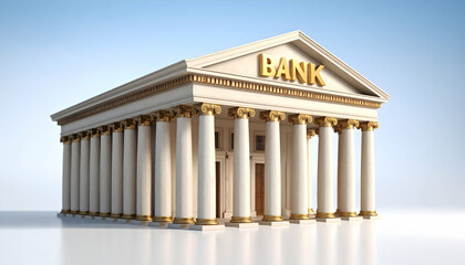 Obraz premium Classic Bank Building Exterior.