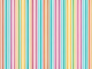 A colorful background of pastel vertical lines creates a vibrant pattern