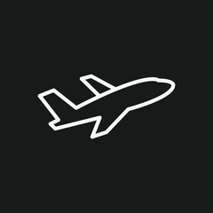 Airplane Departure and Air Travel Icon for Flight, Vacation, and International Journeys