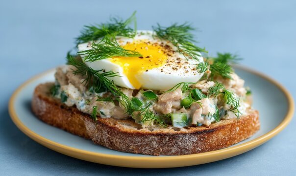 Surstromming sandwich with sour cream