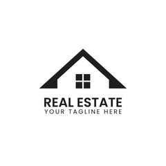 real estate logo design, modern house vector logo, minimalist property logo template, black and white realtor logo, home icon for branding, real estate logo designs, real estate, house logo, logo 