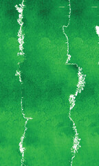 Vibrant green Watercolor Background with White Splashes