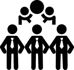 Family of people silhouettes vector icon symbol illustration