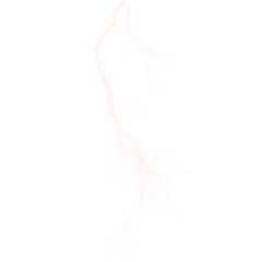 lightning bolt isolated on transparent background, lightning effect overlay png for graphic element