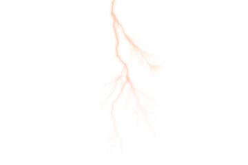 lightning isolated on transparent background, lightning effect overlay png for graphic element