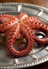 Grilled Octopus Silver Platter 