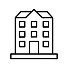 Iconic Building Facade with Squared Windows and Simple Architectural Details