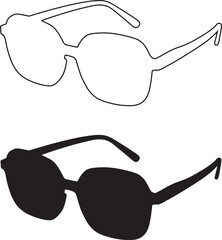 sunglasses isolated on white