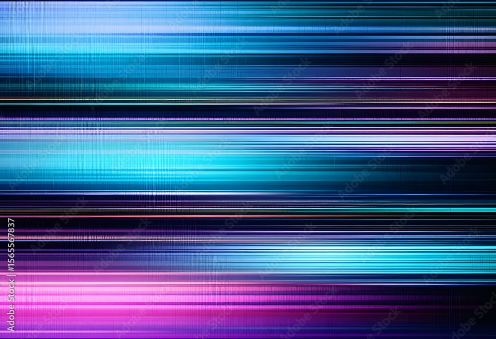Poster abstract digital flow. ethereal visuals with horizontal lines, vertical lines and dreamy color blend
