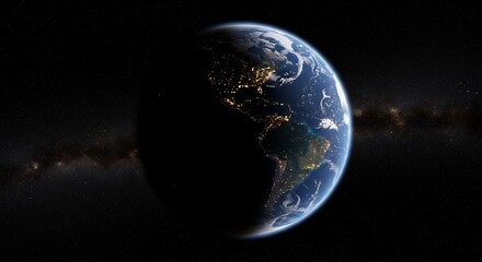 Earth from Space: Night Lights Illuminate the Americas