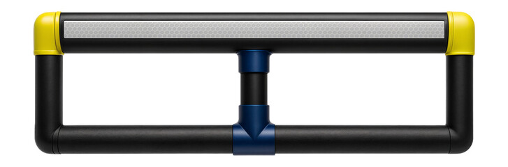 Adjustable PVC boundary with reflective tape for night-time running tracks