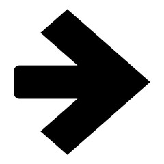 Obraz premium black arrow sign