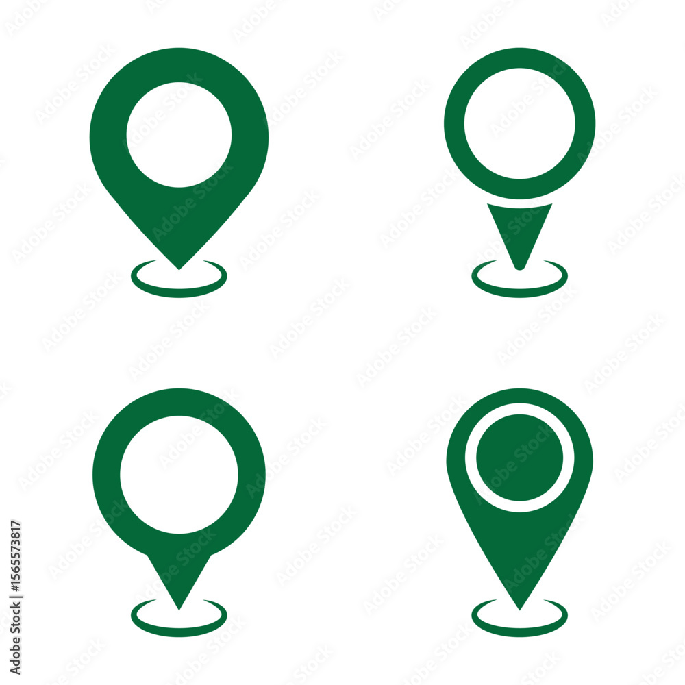 Poster location icon symbol , map pin place marker. location pointer icon symbol in flat style. red locatio