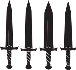 Weapon silhouette vector illustration